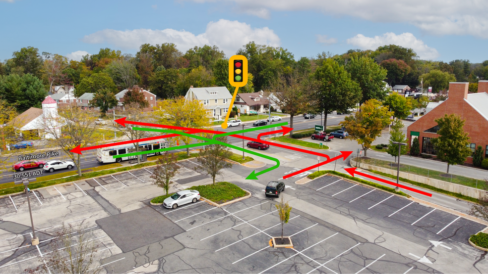 601 Baltimore Pike, Springfield Township, PA for lease - Building Photo - Image 2 of 6