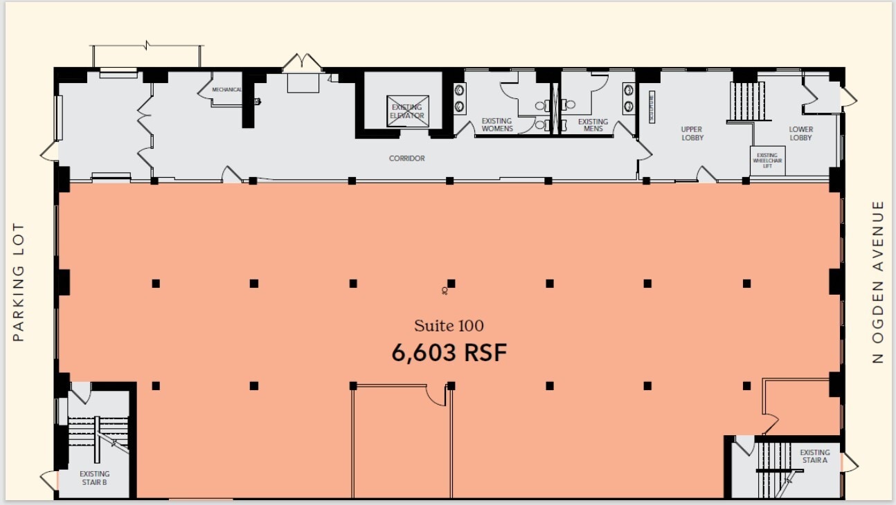344 N Ogden Ave, Chicago, IL for lease Floor Plan- Image 1 of 1