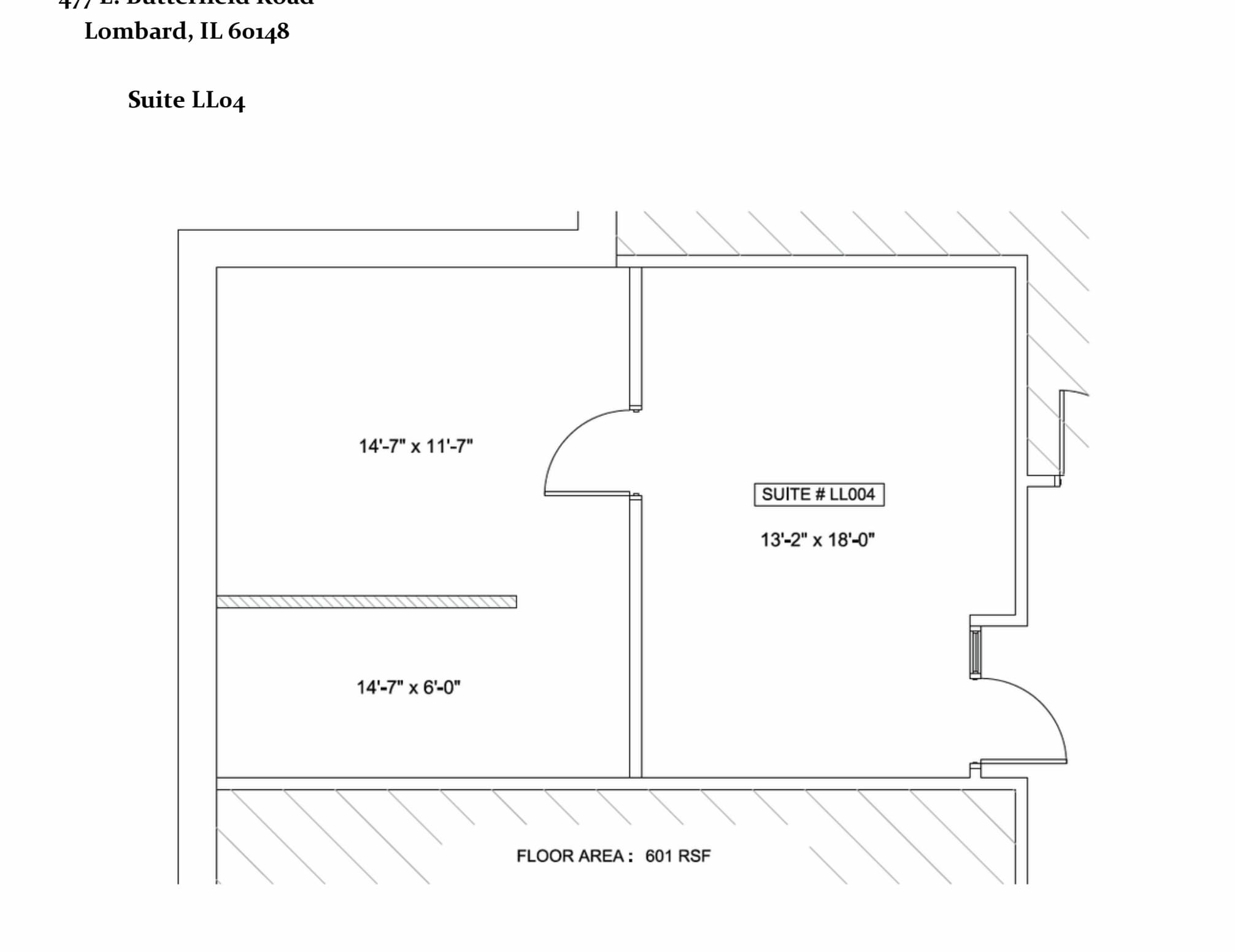 477 E Butterfield Rd, Lombard, IL for lease Floor Plan- Image 1 of 1