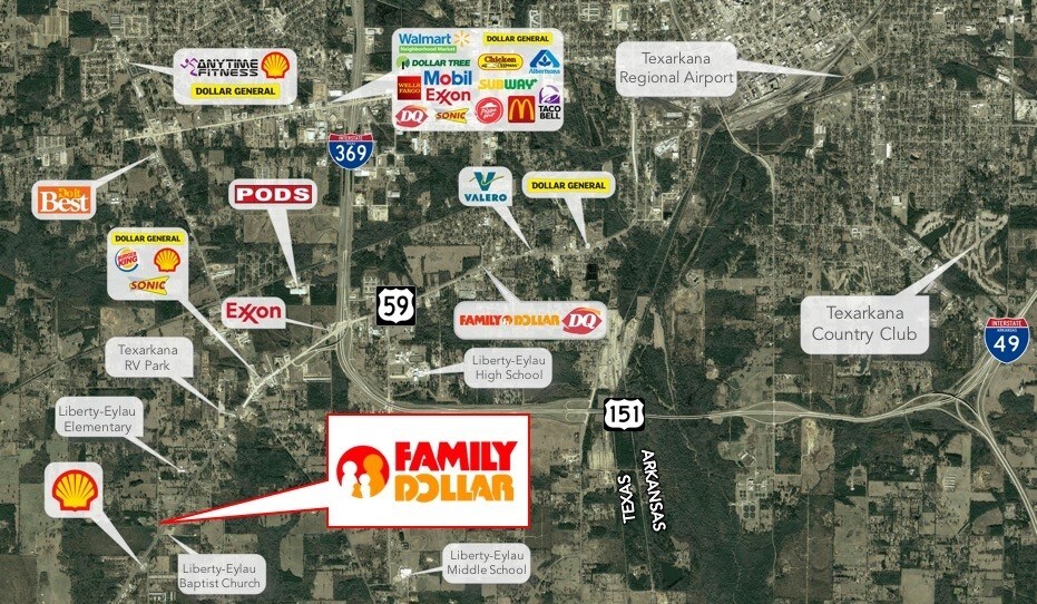 5996 Us 59 S, Texarkana, TX à vendre - Aérien - Image 2 de 4