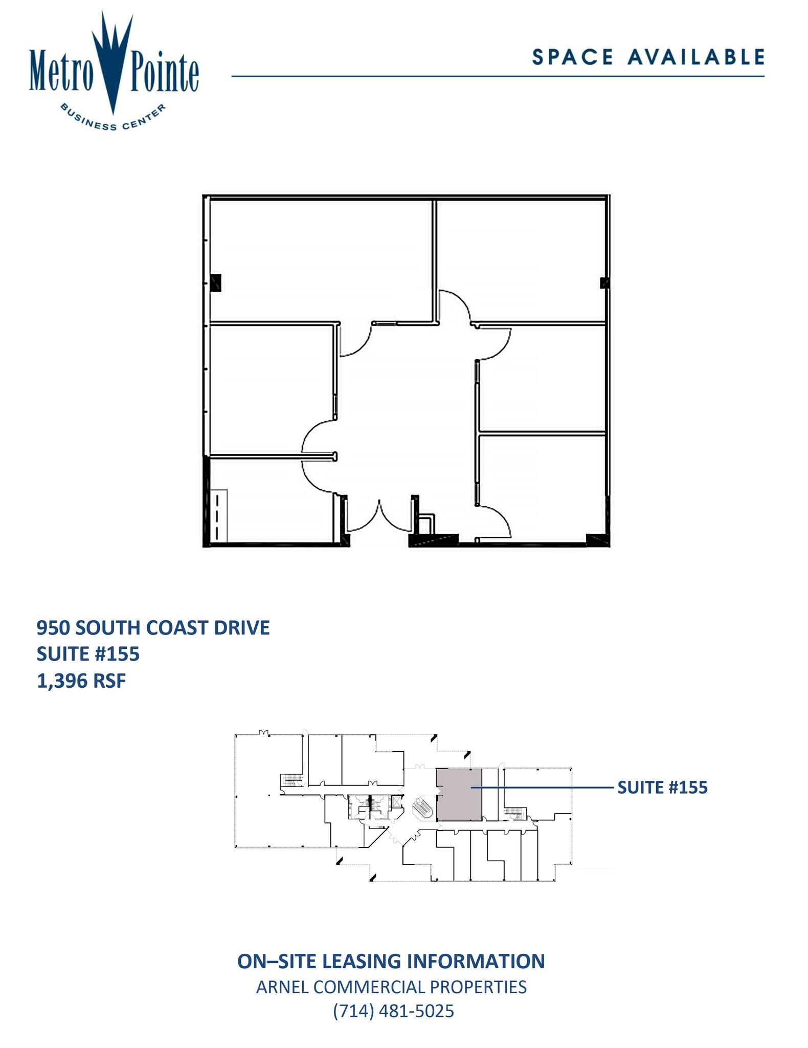 950 S Coast Dr, Costa Mesa, CA for lease Floor Plan- Image 1 of 1