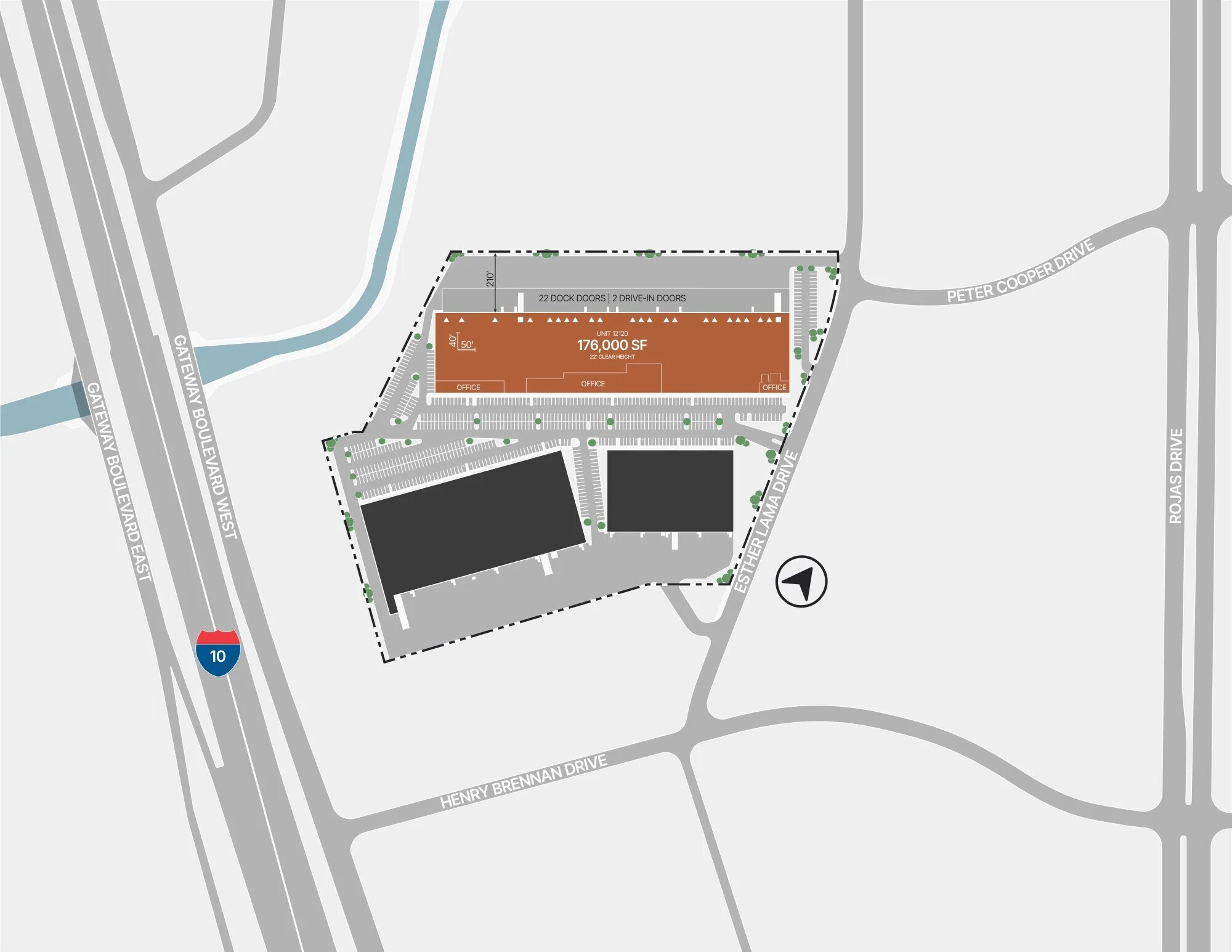 12120 Esther Lama Dr, El Paso, TX à louer Plan de site- Image 1 de 9