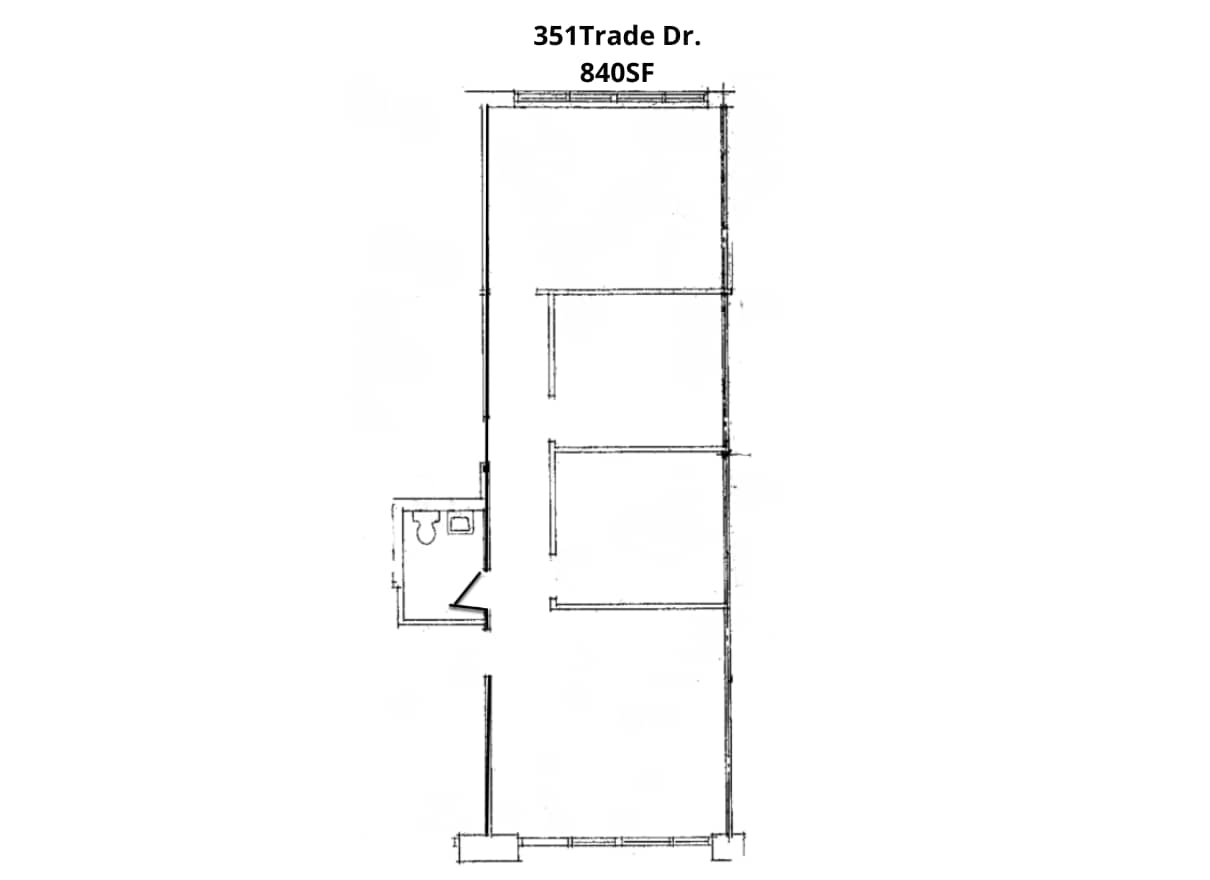 337-375 Trane Ln, Knoxville, TN à louer Plan d’étage- Image 1 de 1