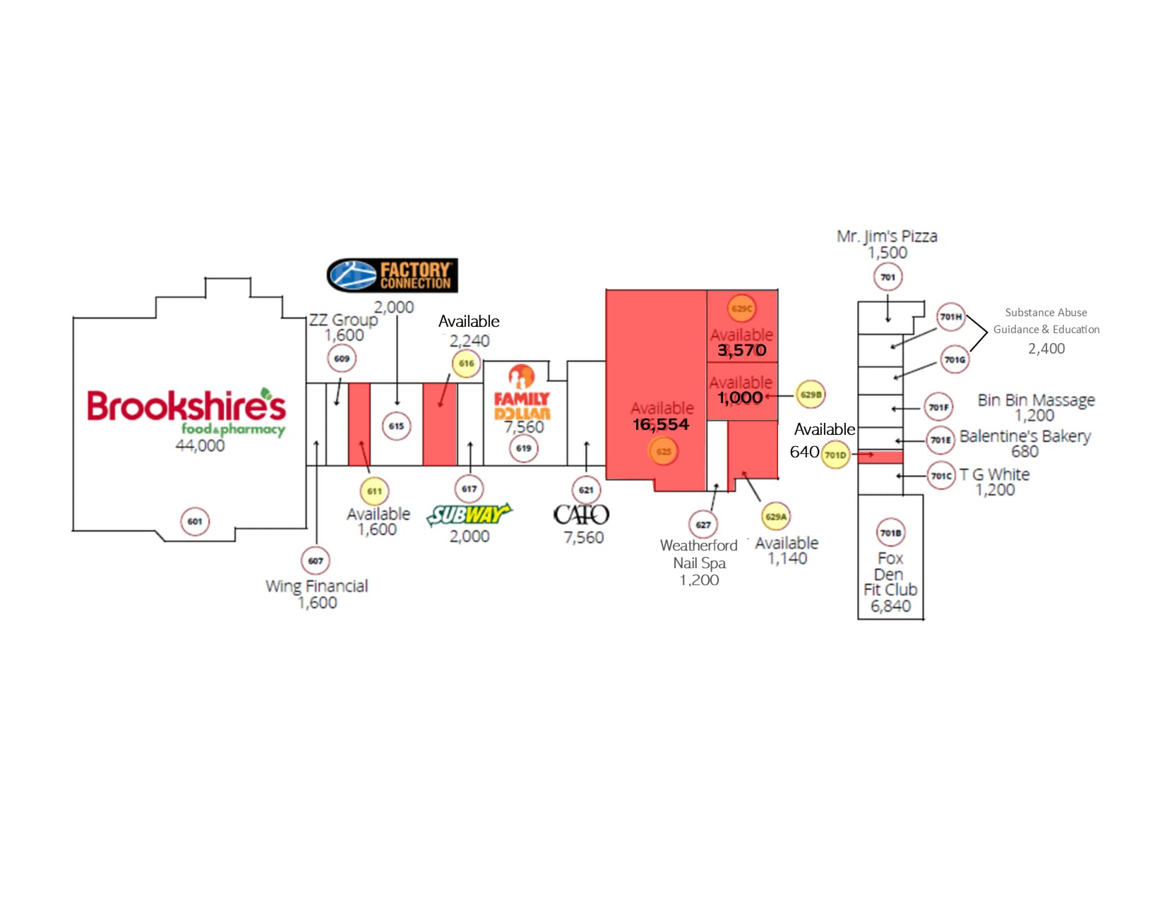 601-701 Palo Pinto St, Weatherford, TX for lease Site Plan- Image 1 of 1