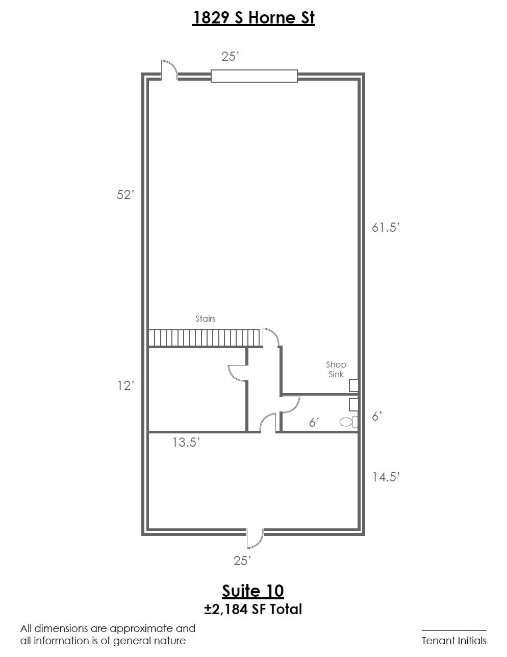1817 S Horne, Mesa, AZ for lease Floor Plan- Image 1 of 1