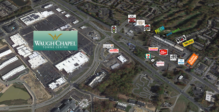 1041 State Route 3 N, Gambrills, MD - aerial  map view