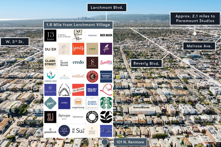 101 N Kenmore Ave, Los Angeles, CA for sale - Aerial - Image 3 of 14