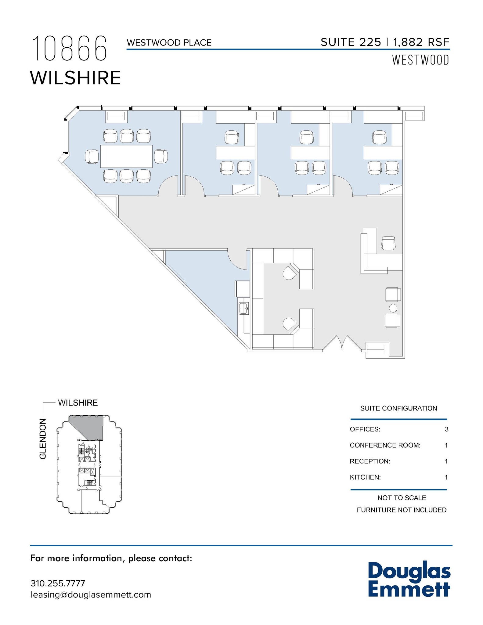 10866 Wilshire Blvd, Los Angeles, CA for lease Floor Plan- Image 1 of 1