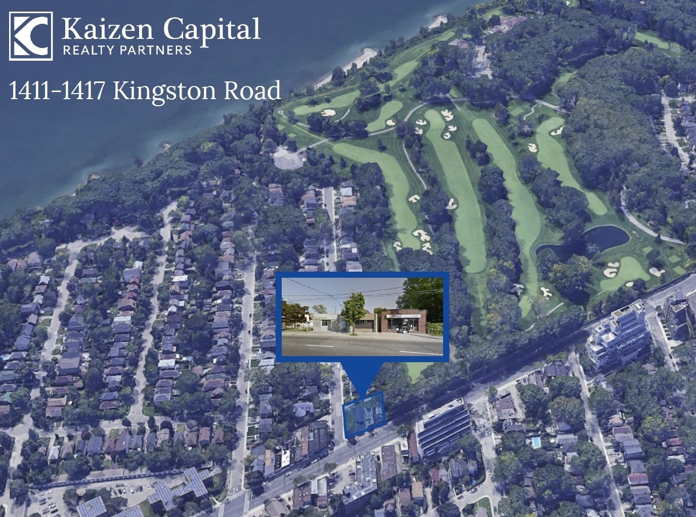 1411-1417 Kingston Road portfolio of 4 properties for sale on LoopNet.ca Aerial- Image 1 of 5