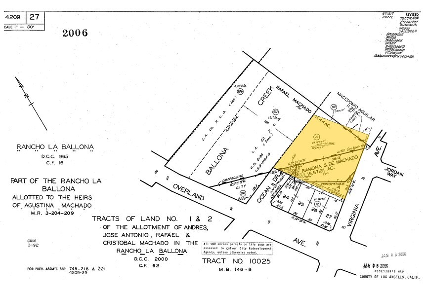 10575 Virginia Ave, Culver City, CA for lease - Plat Map - Image 2 of 2