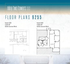 9229 W Sunset Blvd, West Hollywood, CA à louer Plan d’étage- Image 1 de 1