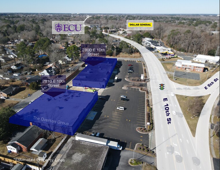 2800-2810 E 10th St, Greenville, NC à louer - Photo du bâtiment - Image 3 de 5