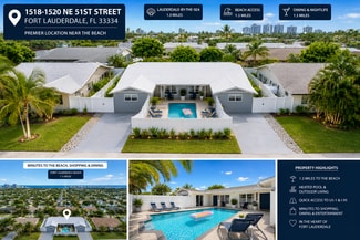 Plus de détails pour 1520 NE 51st St, Fort Lauderdale, FL - Multi-résidentiel à vendre
