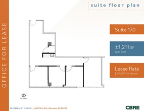 4001 N 3rd St, Phoenix, AZ for lease Floor Plan- Image 1 of 1