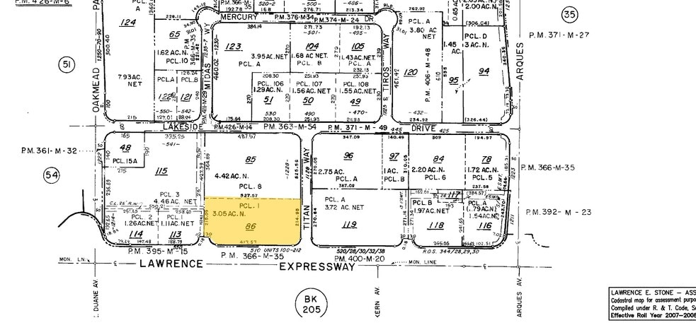 540-548 Lawrence Expy, Sunnyvale, CA à louer - Plan cadastral - Image 2 de 5