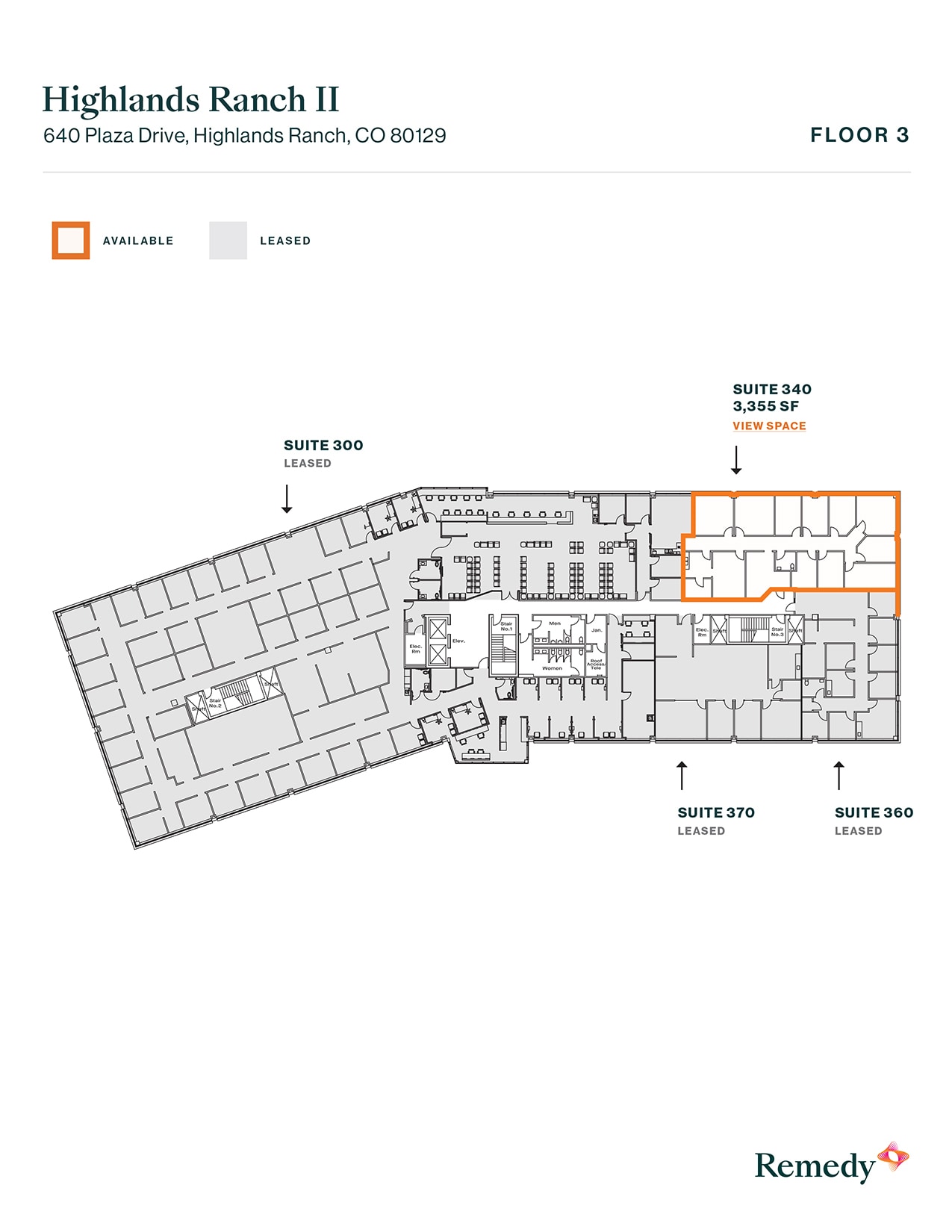640 Plaza Dr, Highlands Ranch, CO for lease Floor Plan- Image 1 of 2