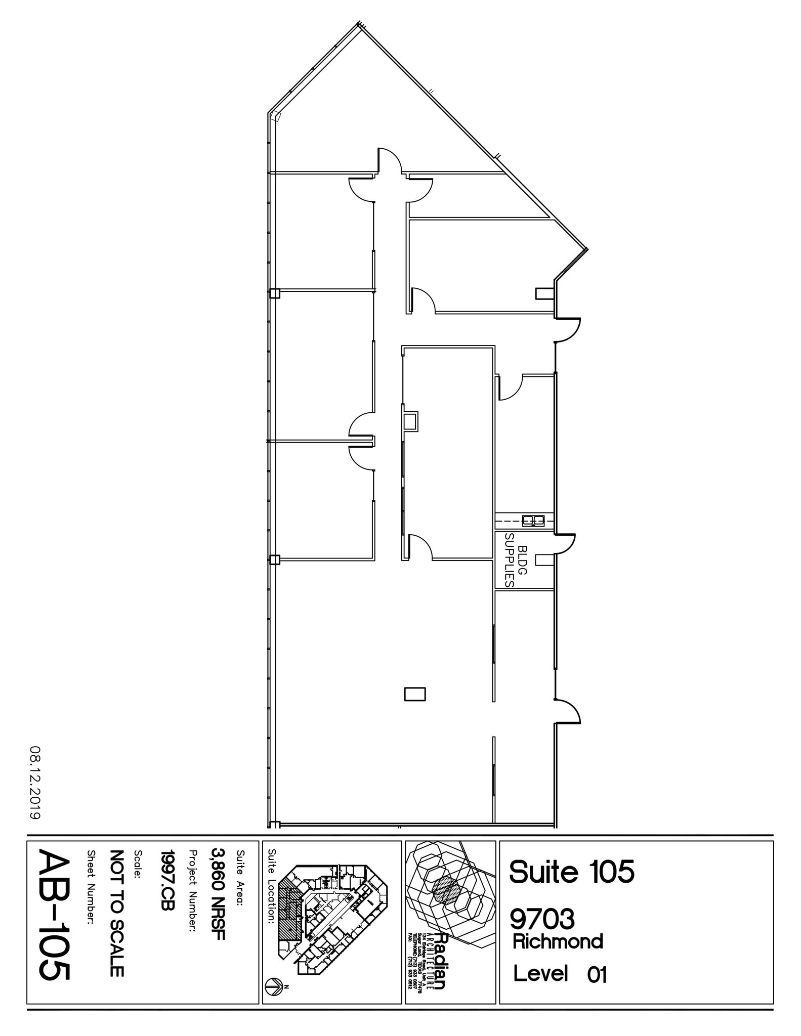 9703 Richmond Ave, Houston, TX à louer Plan de site- Image 1 de 1