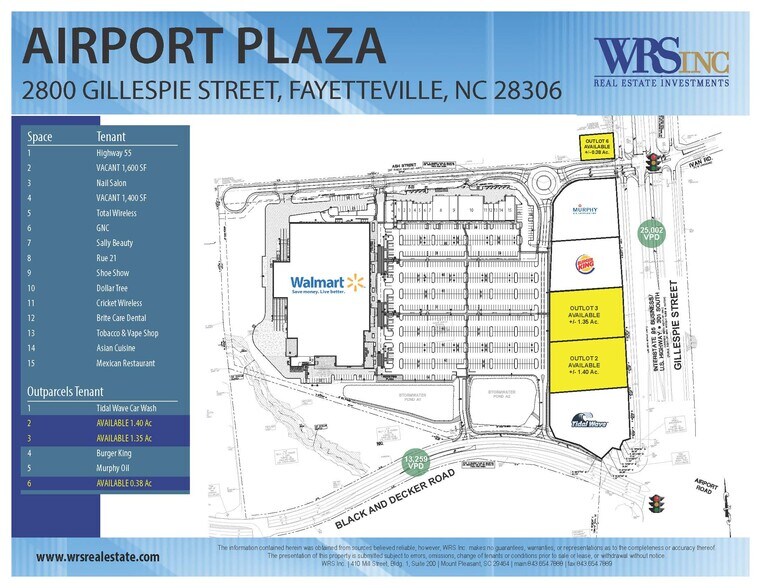 Airport Plz, Fayetteville, NC à vendre - Photo du bâtiment - Image 1 de 1