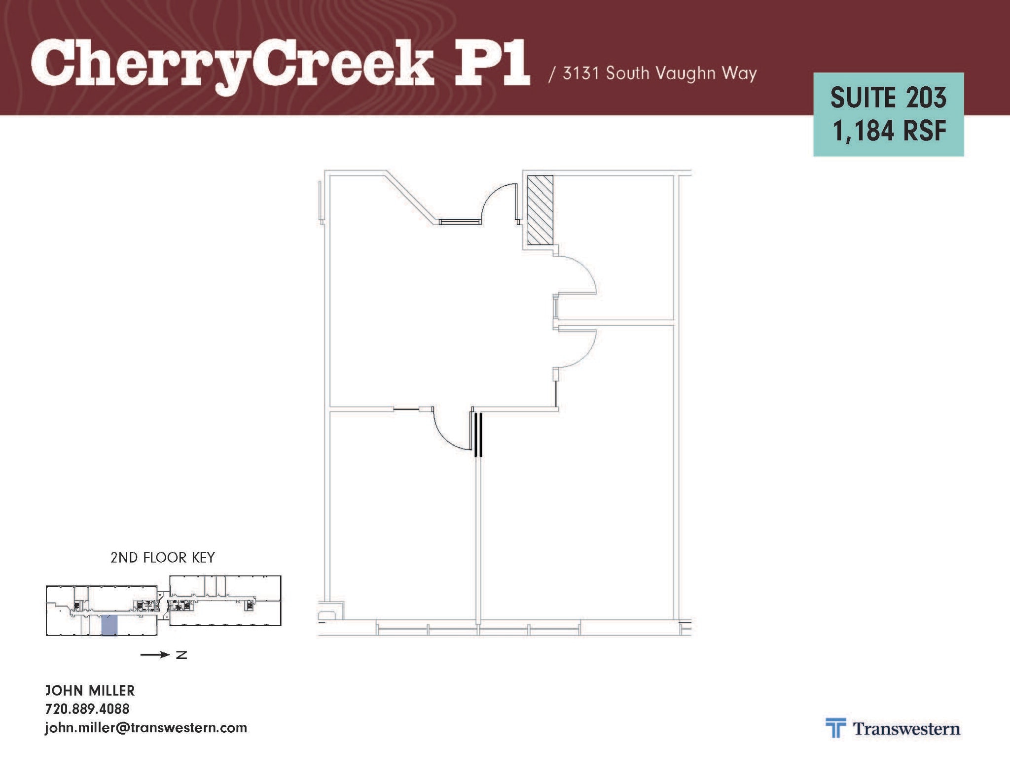 3131 S Vaughn Way, Aurora, CO for lease Floor Plan- Image 1 of 2