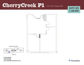 3131 S Vaughn Way, Aurora, CO for lease Floor Plan- Image 1 of 2