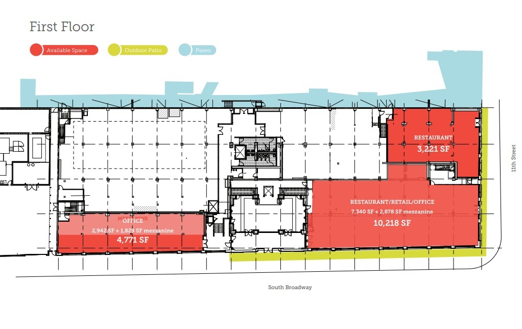 1111 S Broadway, Los Angeles, CA for lease Floor Plan- Image 1 of 1