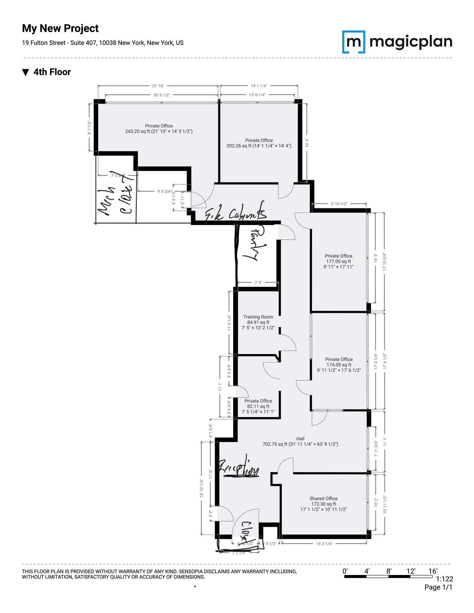 19 Fulton St, New York, NY for lease Site Plan- Image 1 of 10