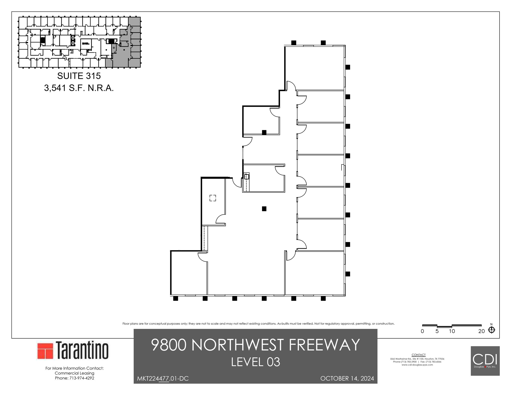 9800 Northwest Fwy, Houston, TX à louer Plan de site- Image 1 de 1