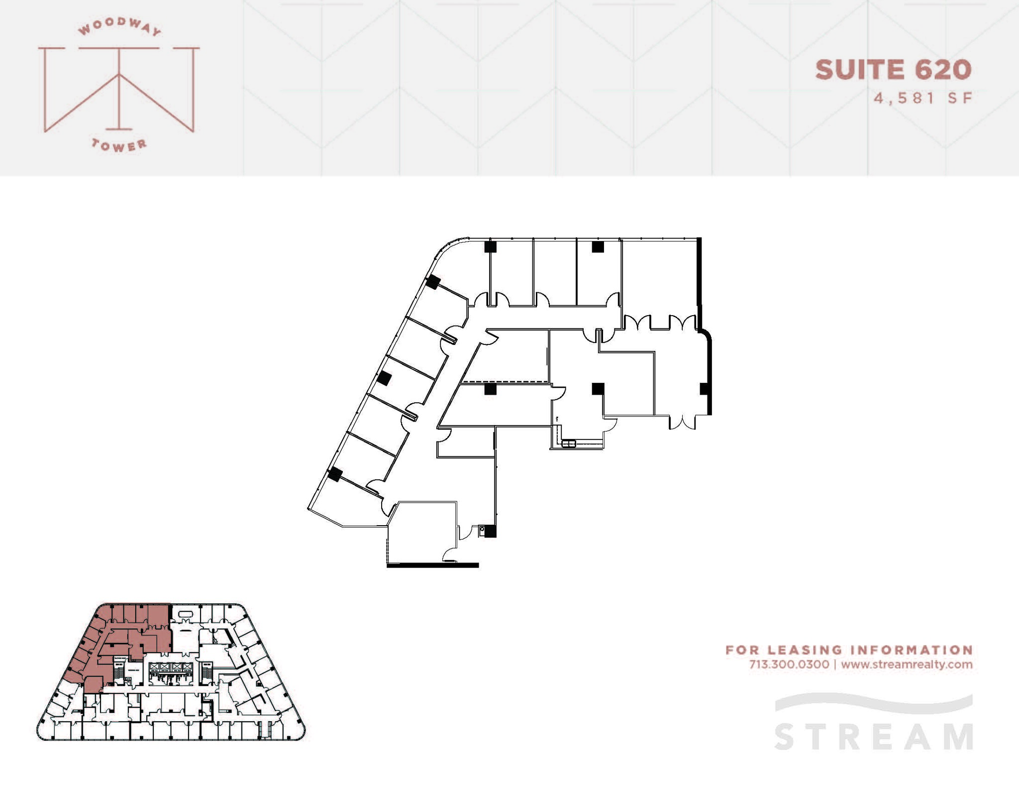 6363 Woodway Dr, Houston, TX for lease Floor Plan- Image 1 of 1