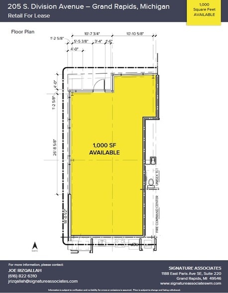 205 Division Ave S, Grand Rapids, MI à louer - Plan d’étage - Image 2 de 2