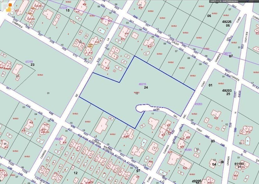 Terrain dans Les Tres Cales, Tarragona à vendre - Plan cadastral - Image 3 de 3