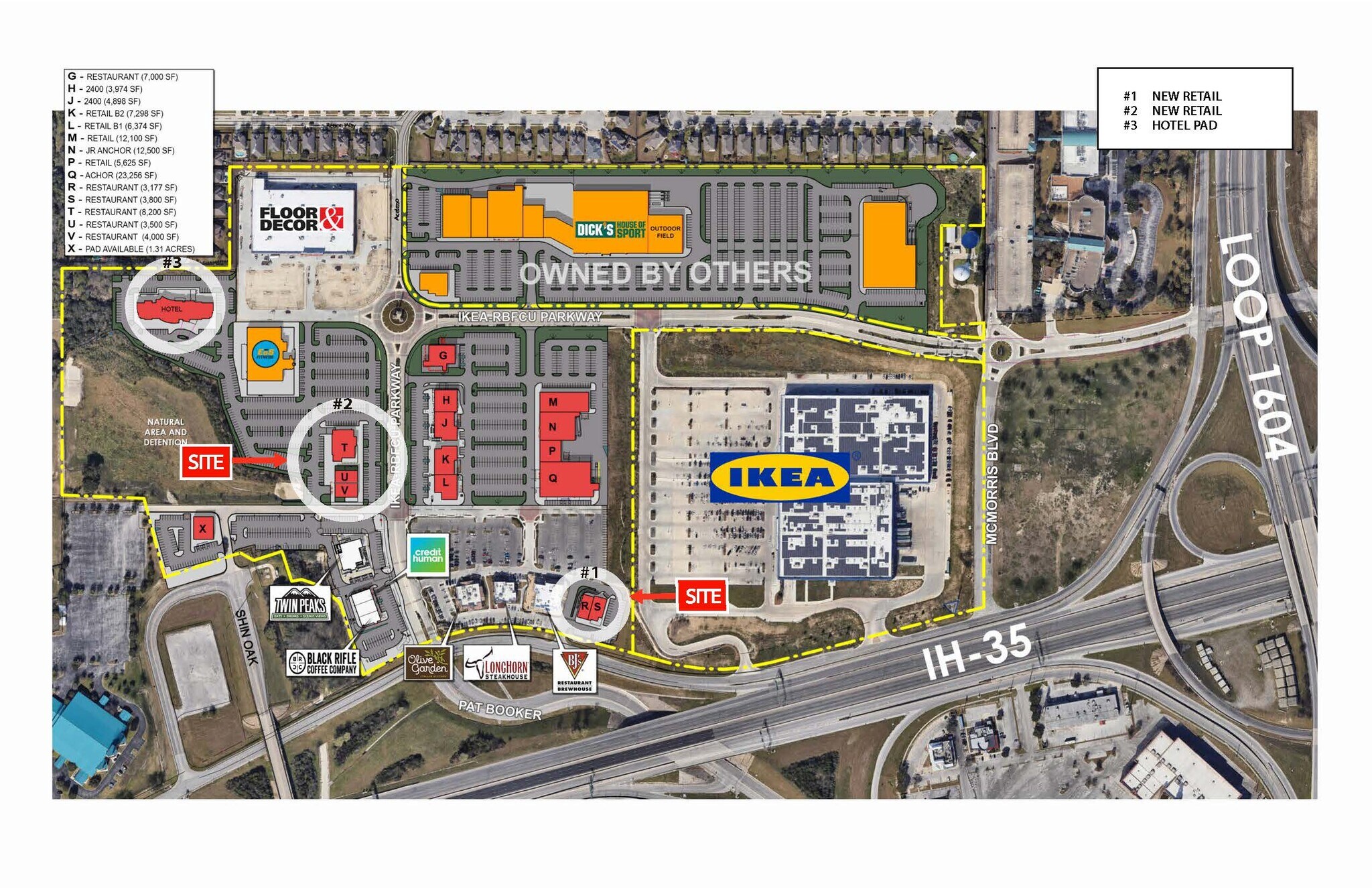 3200 IKEA-RBFCU Pky, Live Oak, TX for lease Site Plan- Image 1 of 2