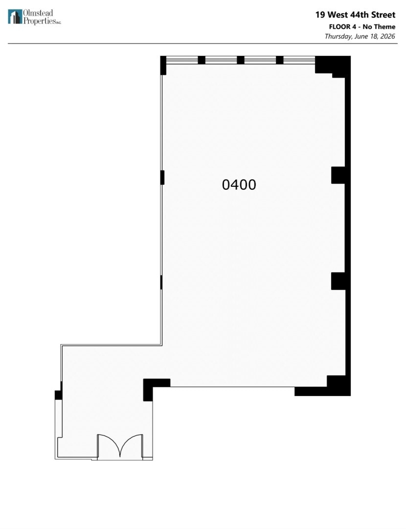 19 W 44th St, New York, NY for lease Floor Plan- Image 1 of 1