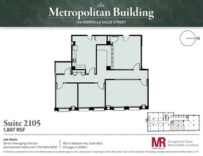 134 N LaSalle St, Chicago, IL à louer Plan d’étage- Image 1 de 9