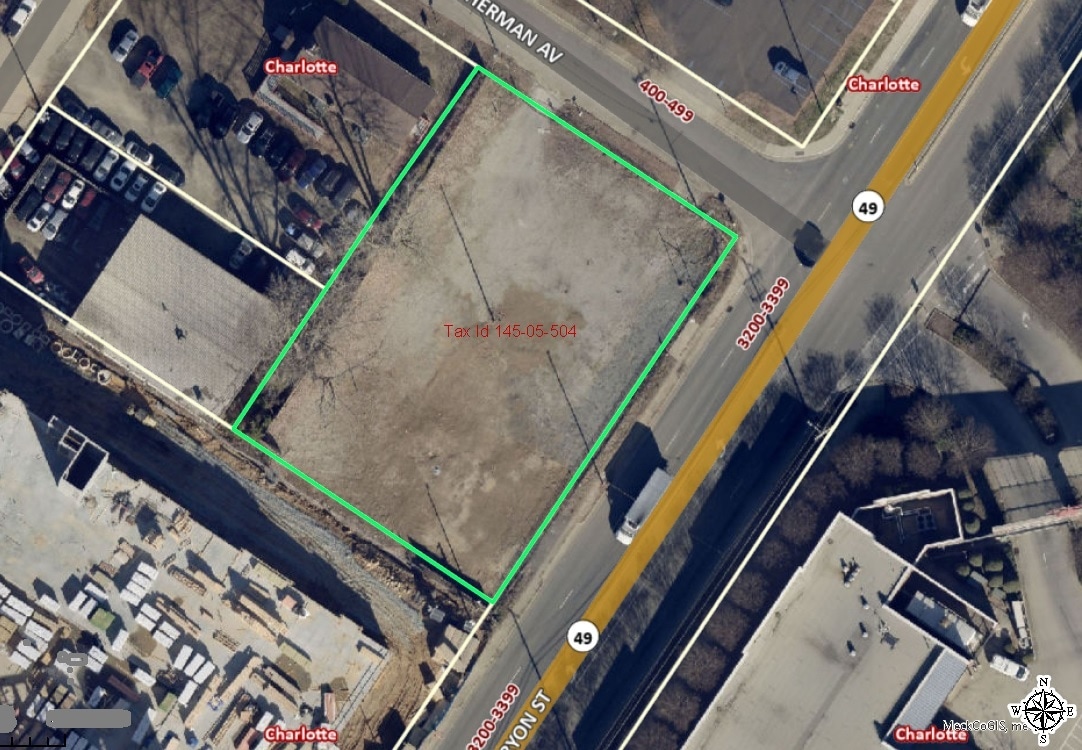 3206 S Tryon St, Charlotte, NC for sale Plat Map- Image 1 of 3