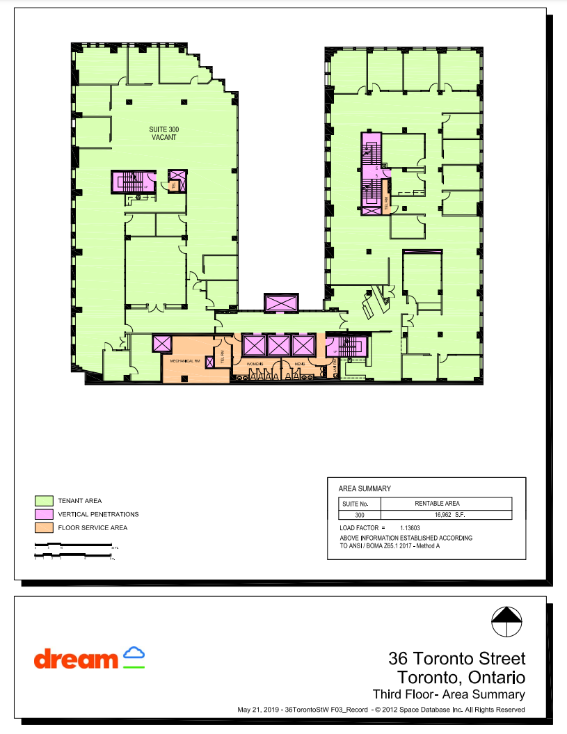 36 Toronto St, Toronto, ON for lease Floor Plan- Image 1 of 1