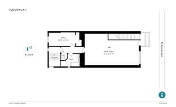 1710 N Damen Ave, Chicago, IL for lease Floor Plan- Image 1 of 1