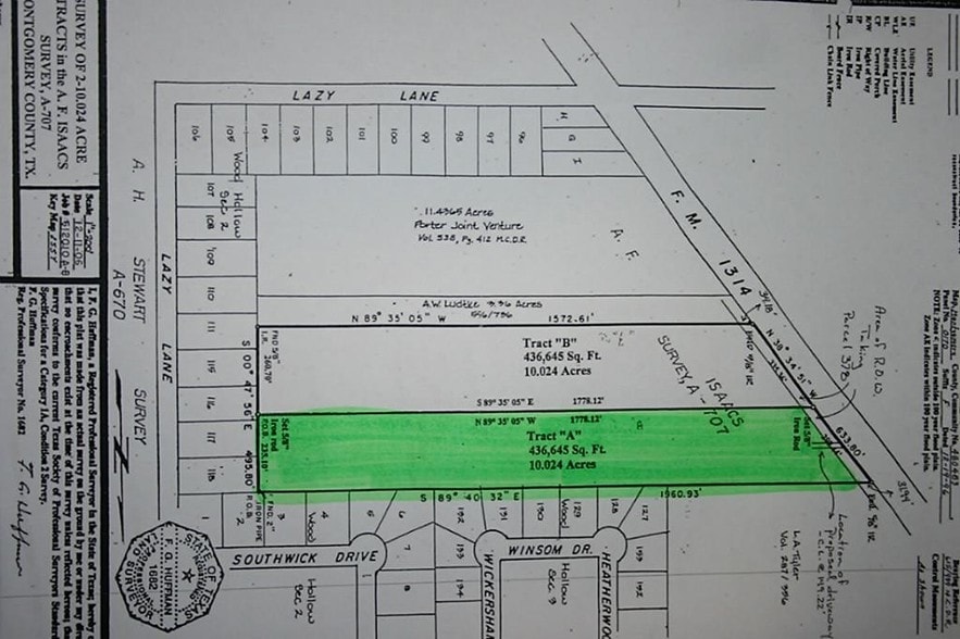 22275 FM 1314 Rd, Porter, TX for sale - Plat Map - Image 2 of 5