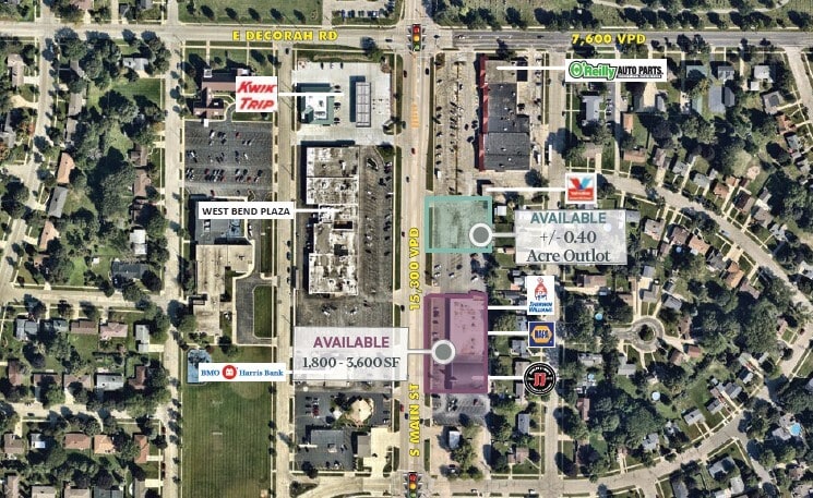 851-869 S Main St, West Bend, WI for lease - Aerial - Image 1 of 10