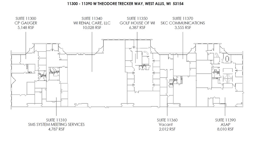 11300-11390 W Theodore Trecker Way, West Allis, WI à louer - Plan de site - Image 3 de 10