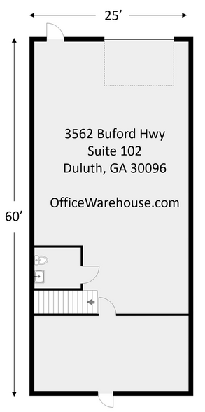 3562 Buford Hwy, Duluth, GA à louer - Plan d’étage - Image 2 de 9