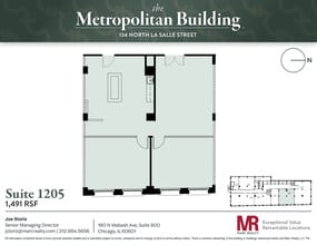 134 N LaSalle St, Chicago, IL à louer Plan d’étage- Image 1 de 1