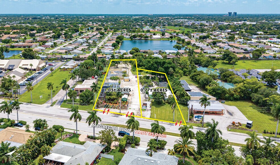 13309 & 13331 McGregor Blvd, Fort Myers, FL à vendre - Aérien - Image 2 de 6