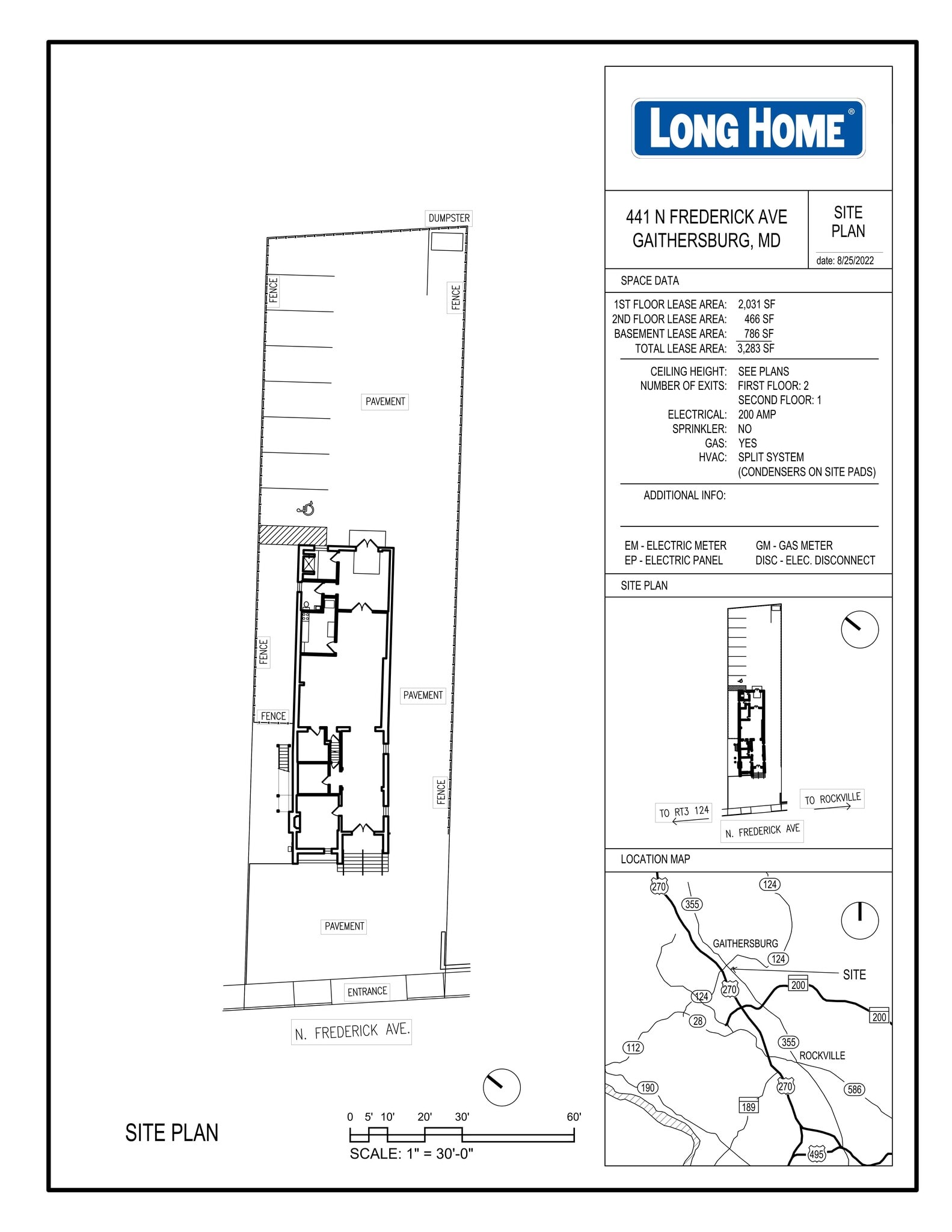 441 N Frederick Ave, Gaithersburg, MD for lease Site Plan- Image 1 of 1