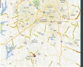 8009-8013 Purfoy Rd, Fuquay Varina, NC - AERIAL  map view