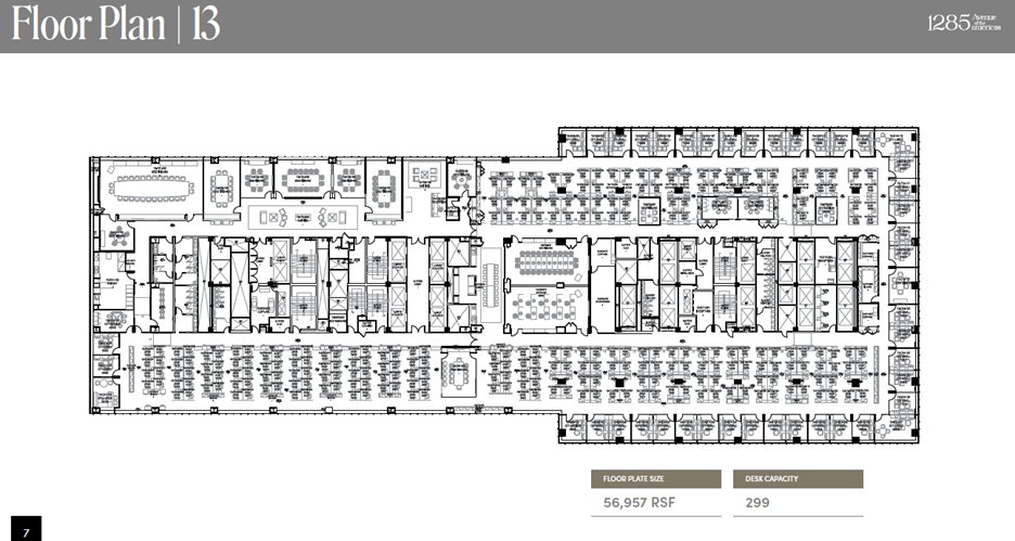 1285 Avenue of the Americas, New York, NY for lease Floor Plan- Image 1 of 4