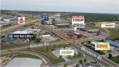 5815 S Western St, Amarillo, TX - AERIAL  map view