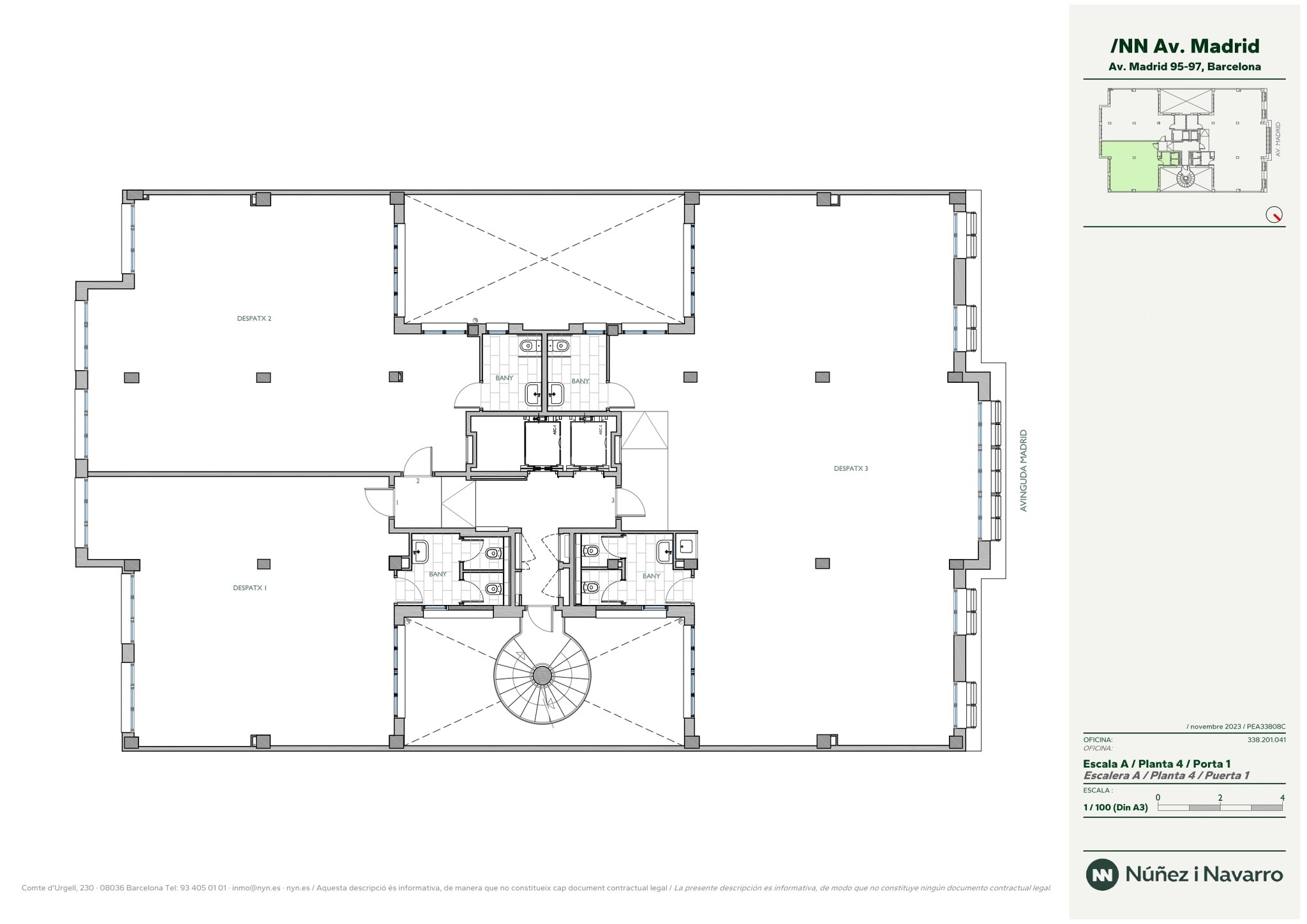 Avinguda de Madrid, 95, Barcelona, Barcelona for lease Typical Floor Plan- Image 1 of 1