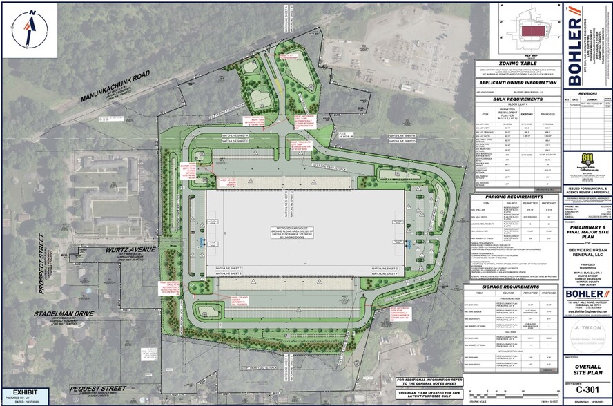 1 Manunka Chunk Road, Belvidere, NJ à louer - Plan de site - Image 2 de 7