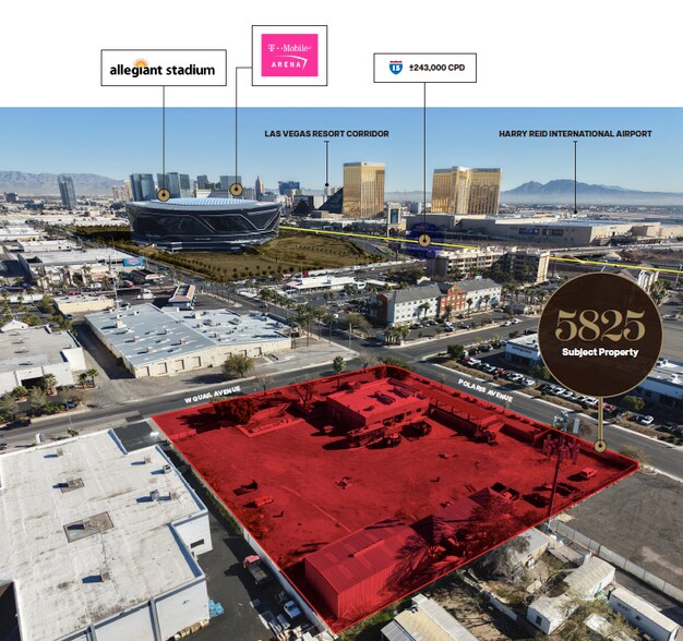 5825 Polaris Ave, Las Vegas, NV à vendre - Aérien - Image 2 de 9