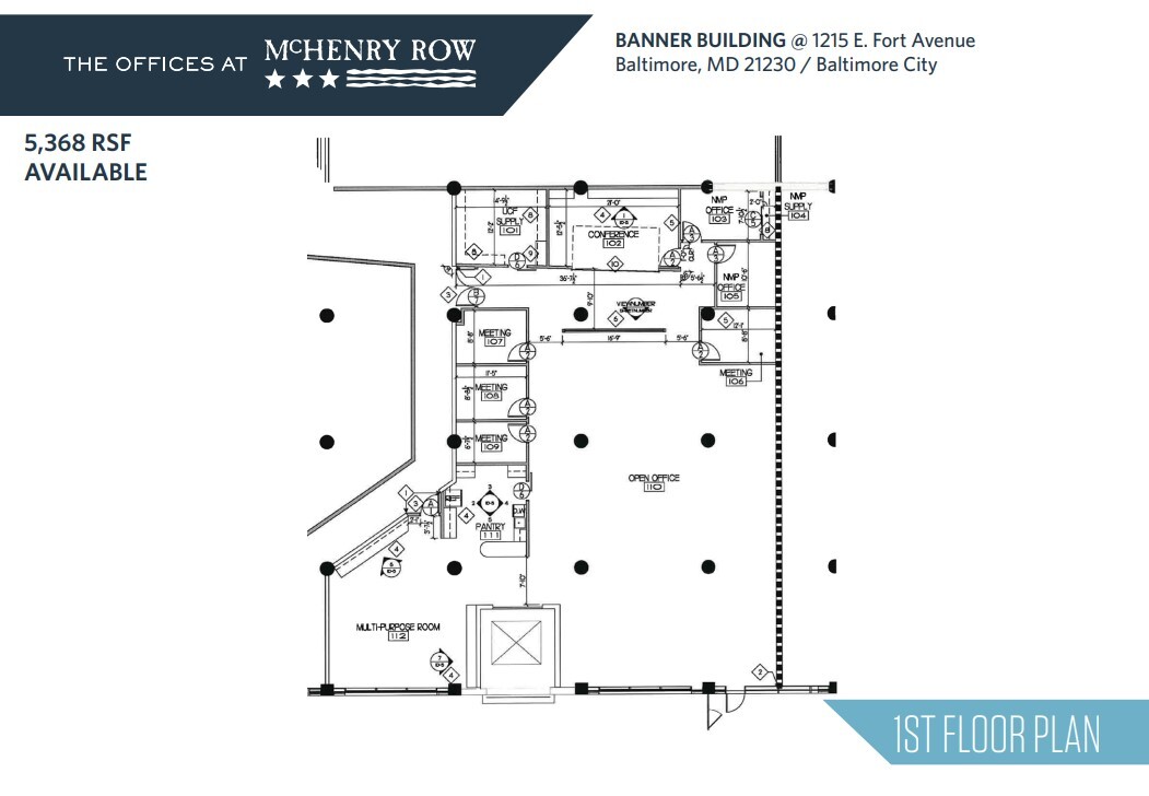 1215 E Fort Ave, Baltimore, MD à louer Plan d  tage- Image 1 de 1